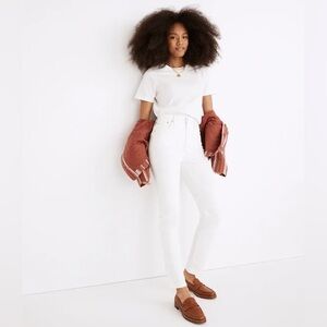 NWT Madewell White The Perfect Vintage Jean High Rise Skinny Slimfit Jeans 25
